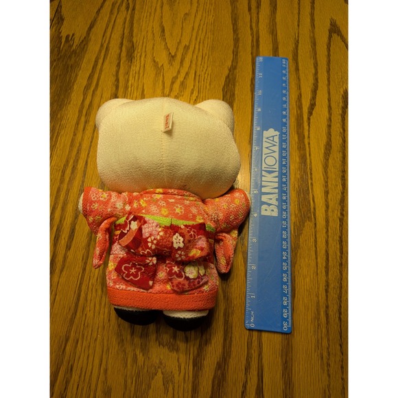 Sanrio Hello Kitty Floral Kimono Japanese Traditional Doll 8 Inch authentic - Picture 2 of 3